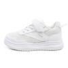 Synthetic Leather Comfortable Lightweight Fashionable Breathable Durable Low-Top Sneakers Kids Sneakers White WZ-B202MJ