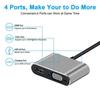 Type C Dock 4K HDMI VGA USB C Hub for Switch Laptop Phone 4 In 1 Adapter