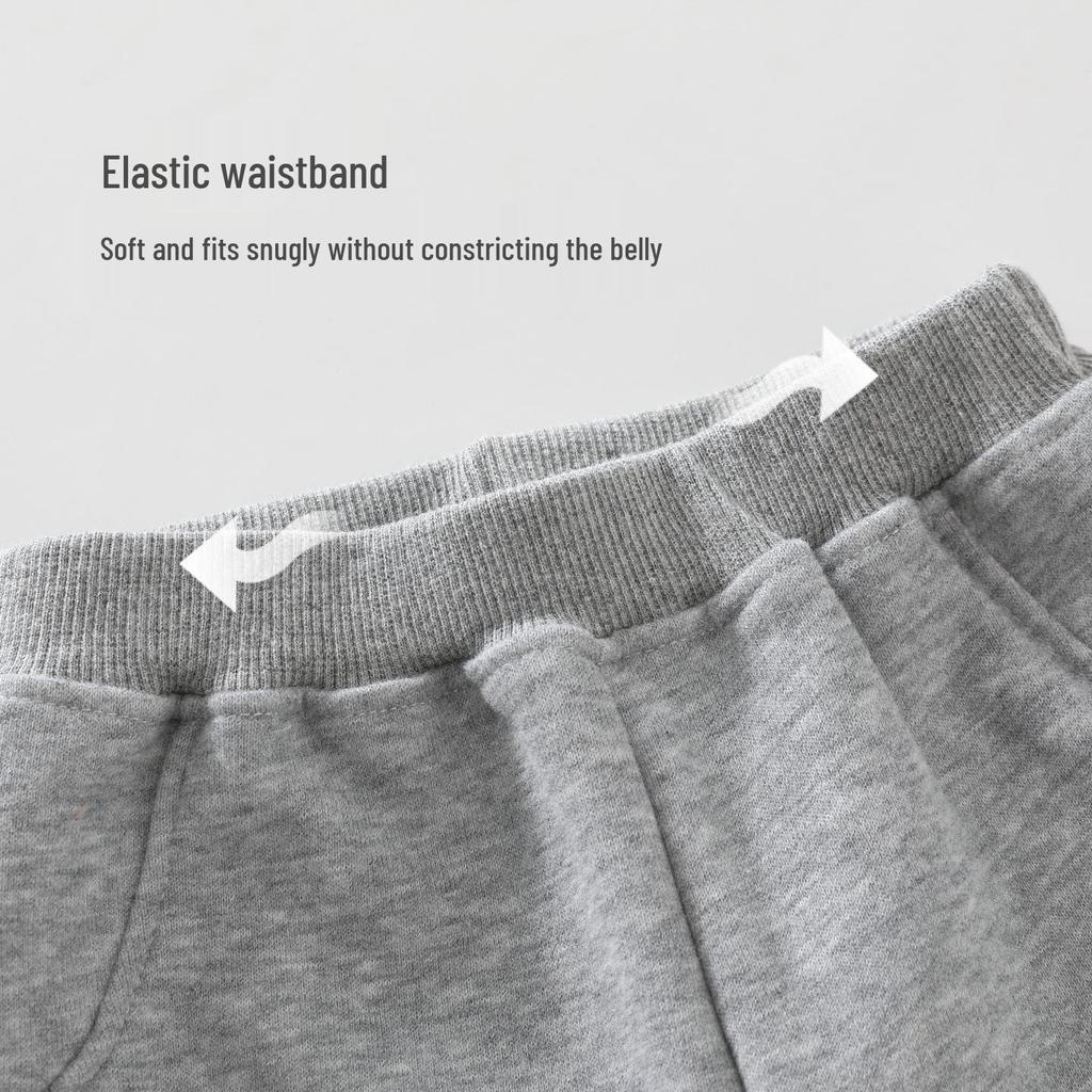 Autumn Baby & Toddler Sweatpants: Multiple Colors, Single Layer, Crotch Opening for Casual Wear