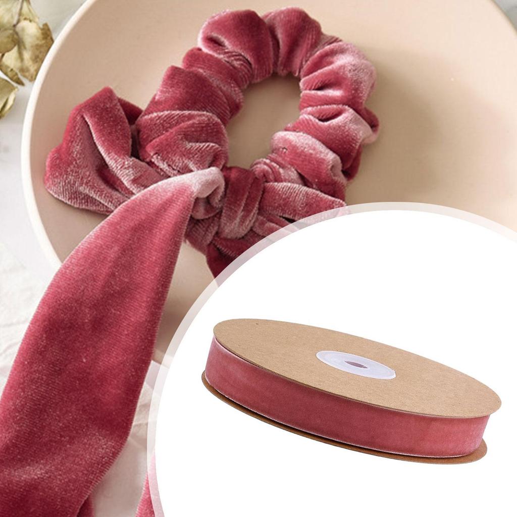 Velvet Ribbon Multipurpose Single Face Decorative Ribbon for Birthday Craft Projects Anniversary Gift Wrapping Bridal Bouquet