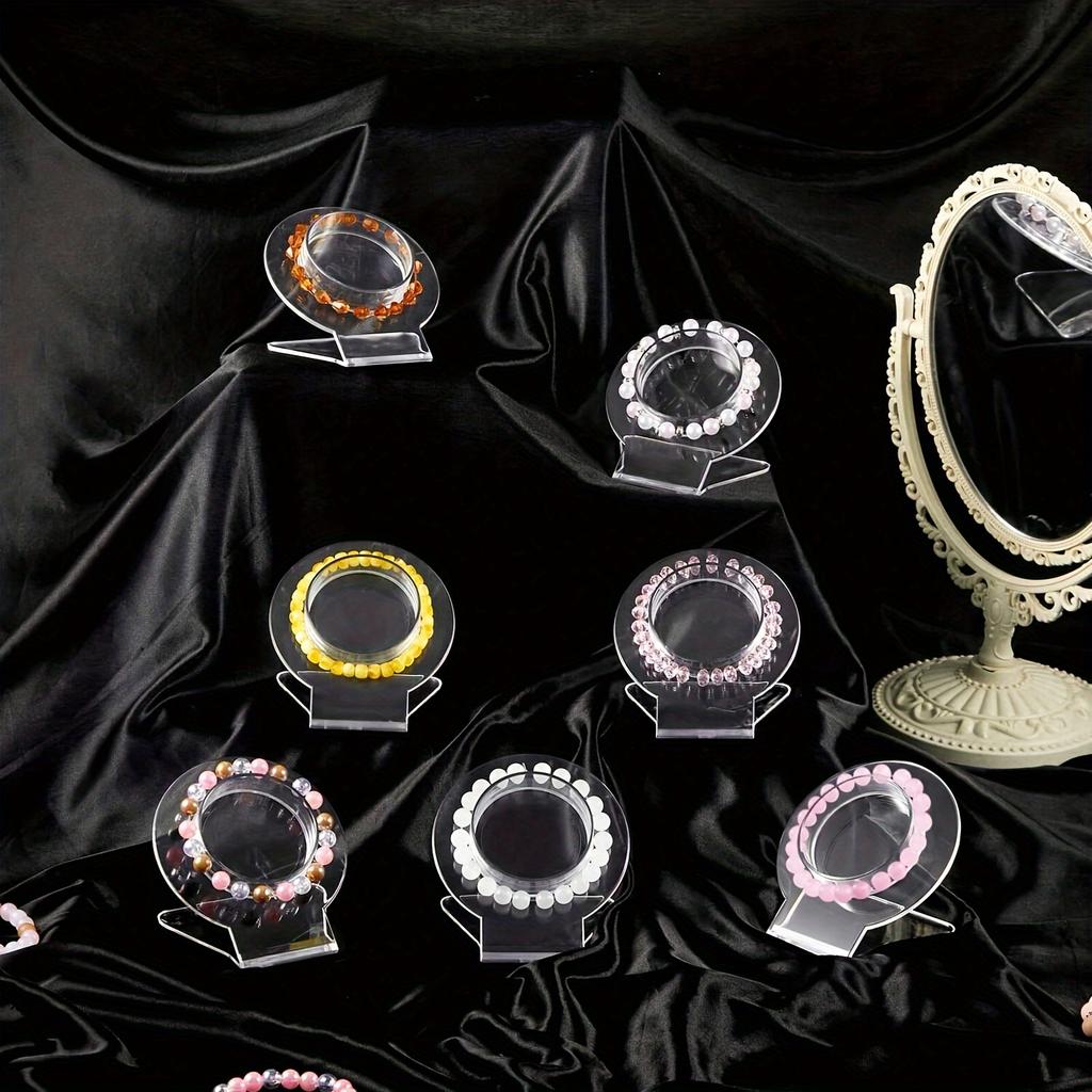 5pcs Elegant Acrylic Bracelet & Watch Display Stand Set -  Perfect Gift for Jewelry Making Display & Packaging Supplies, Beading