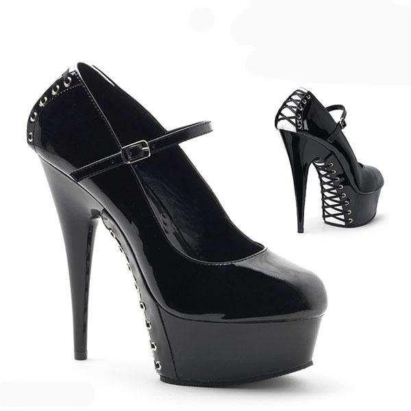 Agent 2025 Sommer Damenschuhe 15CM feiner Absatz High Heels schwarze Lackledersandalen Fischmaul einzelne Schuhe