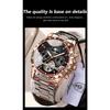 POEDAGAR Luxury Men Watch Luminous Waterproof Hollow Tourbillon Male Clock Week Date Business Automatic Mechanical Watches