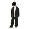 Boy's Suit Autumn and Winter Cotton and Thickened Boy's Handsome British Style Two-piece Suit
