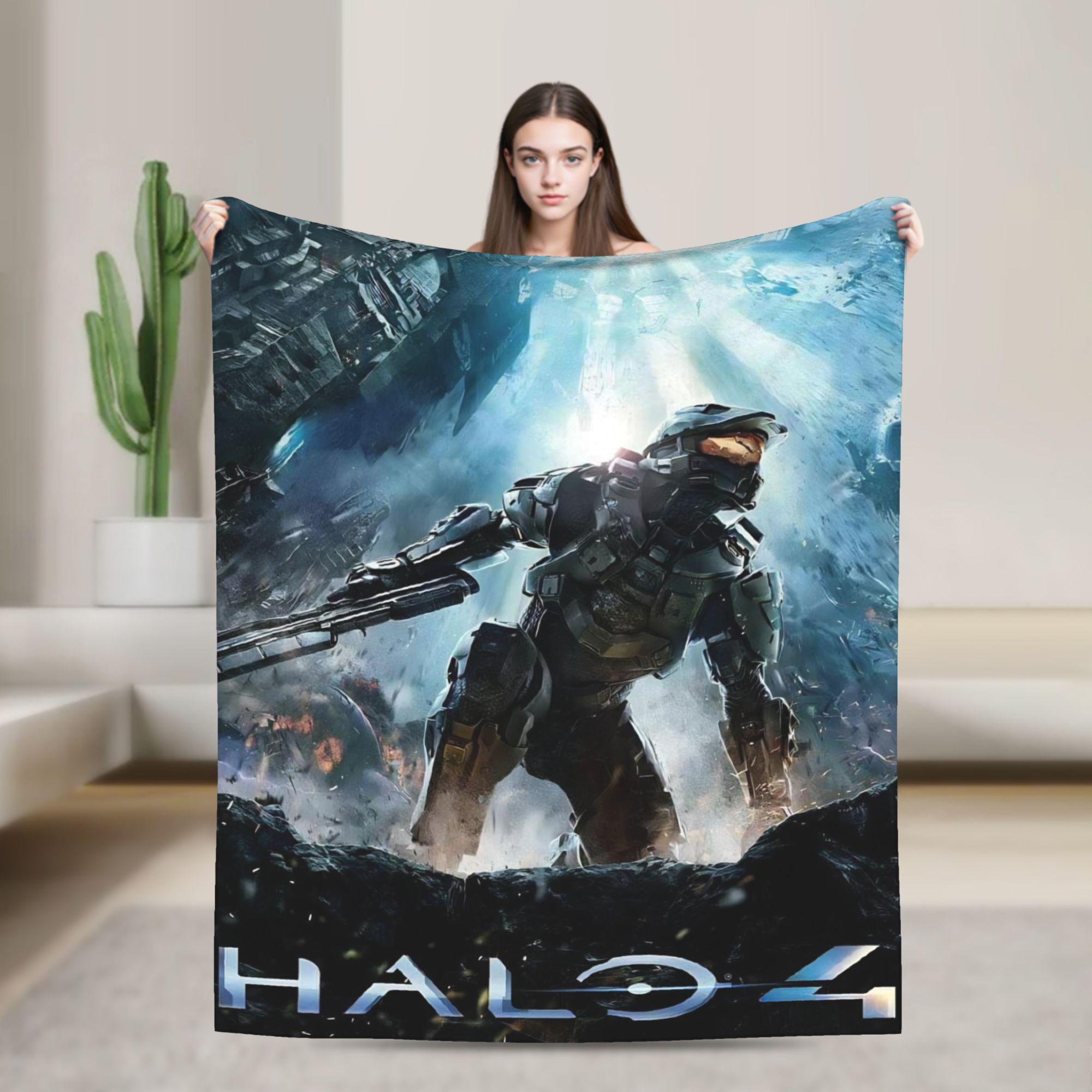 

Game H-Halo I-Infinite Blanket Soft Warm Plush Bedding Throws For Couch Chair Sofa Bed Camping Flannel Bedspread Bed Cover 30x40in