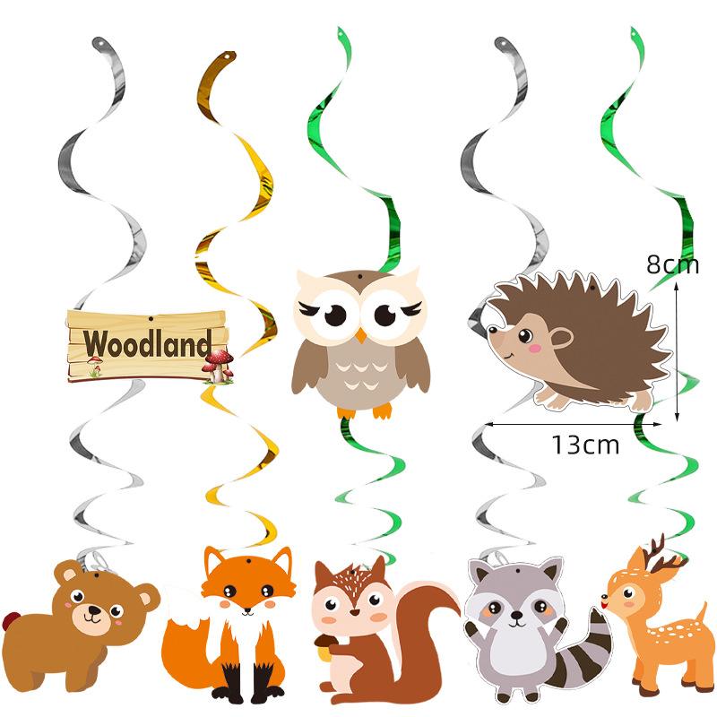 Jungle Safari Animal Kids Birthday Decorations Lions Tigers Giraffes Cake Topper Balloon Banner Party Baby Shower Supplies