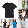 Süßes kurzärmeliges T-Shirt für Damen mit Rundhalsausschnitt und 3D-Muster aus Stoff für den Sommer