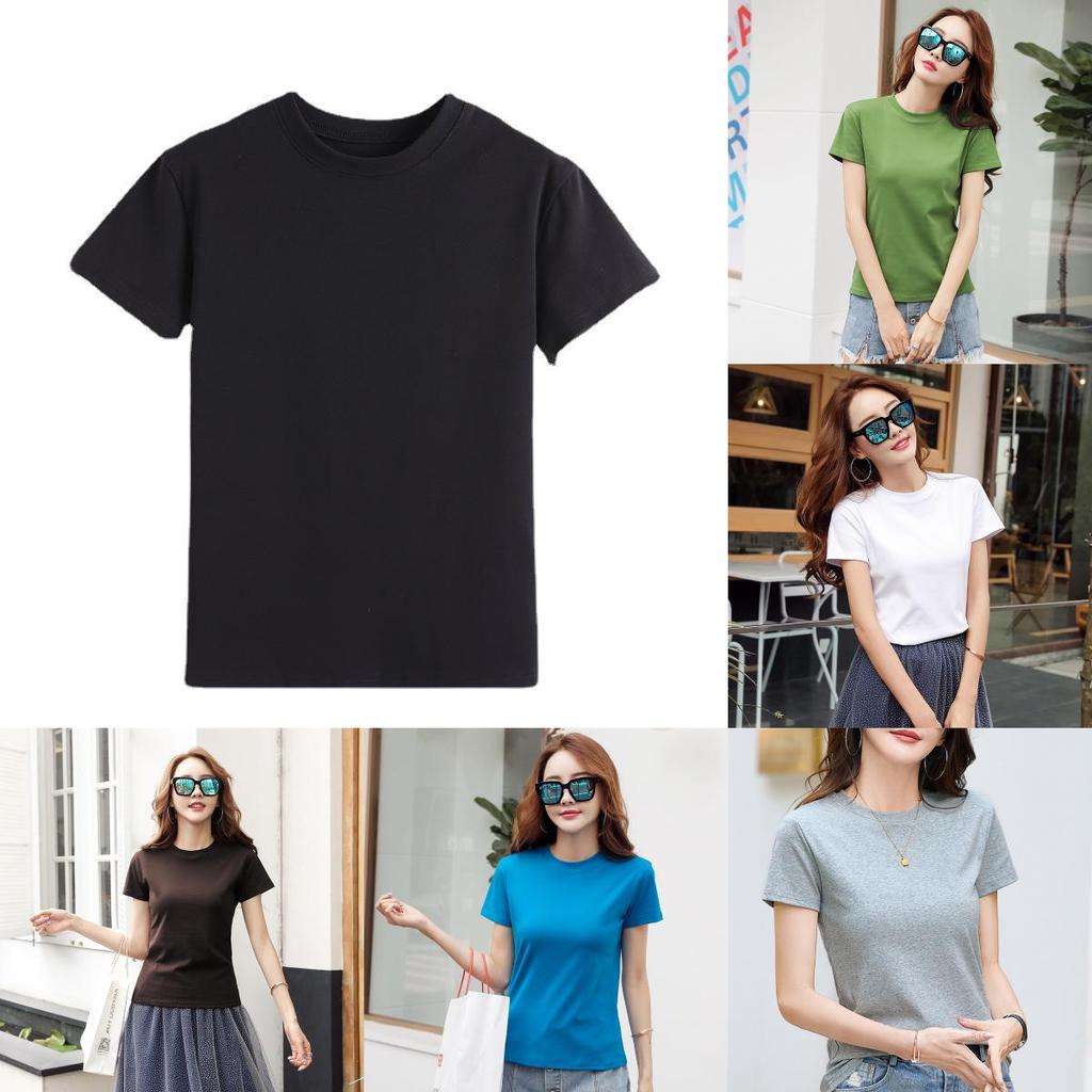 Süßes kurzärmeliges T-Shirt für Damen mit Rundhalsausschnitt und 3D-Muster aus Stoff für den Sommer
