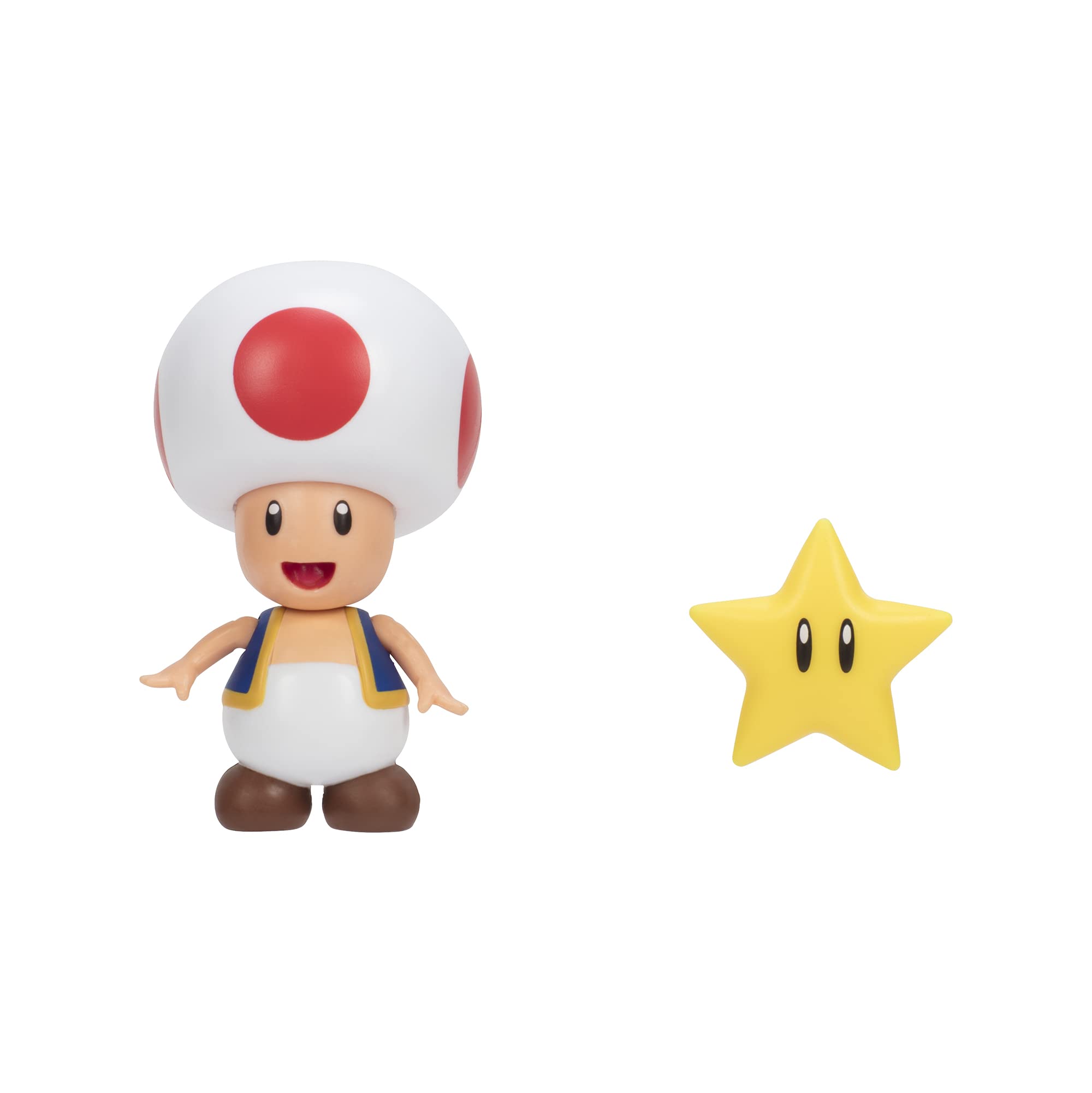 

Коллекция фигурок Sanei Boeki Super Mario плюс жаба с суперзвездой FCP-005 белый