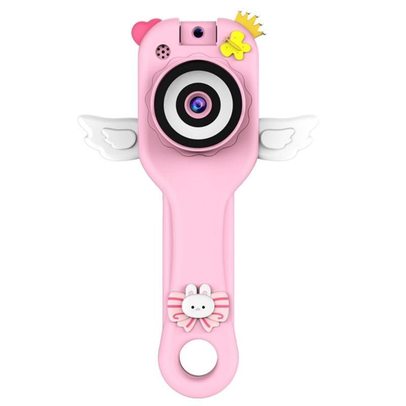 

Cute Cartoon Kids Microscope With Color Screen 180° Photo Video Capture Built In LED Light Portable Science Exploration Tool For Children