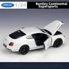 Welly 1/24 Bentley Continental Supersports Alloy Car Model Diecasts Metal Toy Vehicles Car Model Simulation Collection Kids Gift