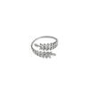 Bolo Simple European and American Style Open Adjustable Branches Leaf Ring Male Special-Interest Design Female Cold Ring Does Not Fade