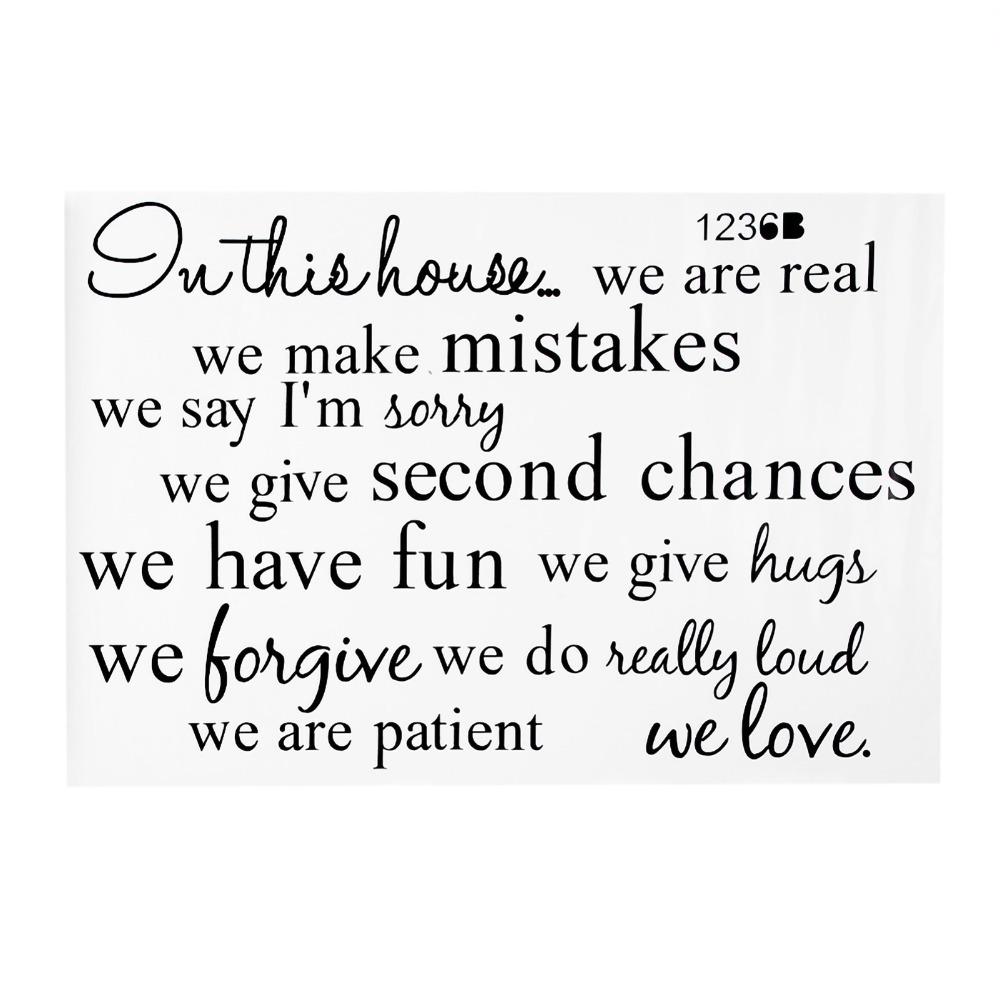

Room Decor Self-Adhesive Removable Wall Sticker 35.43x11.22in Black Wall Art Sticker DIY PVC Family Quote Decal Bedroom чёрный