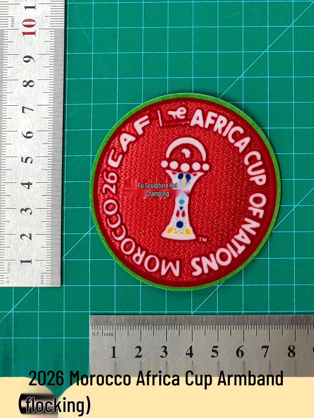 2026 Morocco Africa Cup Jersey Armband & Flocked Heat Press Number Stickers for Football Kits