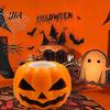 Pumpkin Head Sensory Toy 12Pcs Pop-up Ghost Squeeze Toy, Stress Relief Set Creepy Pinch Fidget for Party Favors Halloween