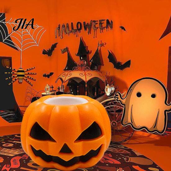Pumpkin Head Sensory Toy 12Pcs Pop-up Ghost Squeeze Toy, Stress Relief Set Creepy Pinch Fidget for Party Favors Halloween