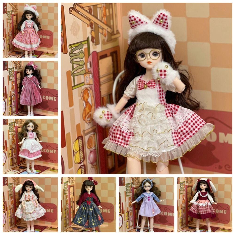 

1/6 SD Princess Dress Up Dolls Long Hair Princess Makeup Ball Joint Doll Babies