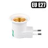 Direct Plug-in 360°Rotary E27 Socket with Switch Plug in Lamp Holder Converter for LED Bulb Light EU US Plug Adapter Lamp Base