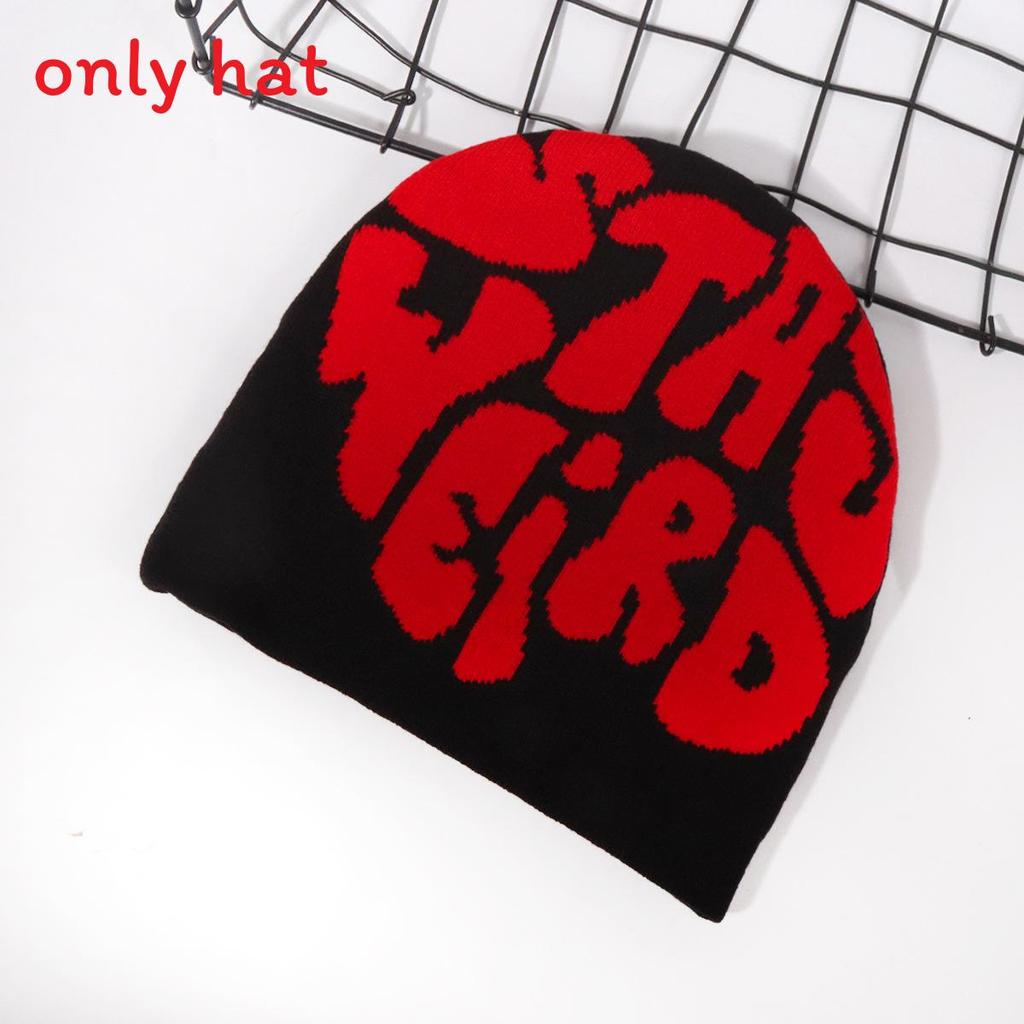 Fashion Letter Pattern Women Casual Warm Knitted Hat For Fall And Winter Streetwear Fans