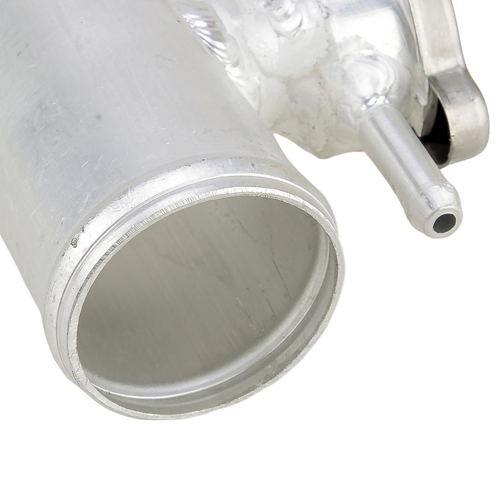1-3/4" 45mm Universal Car Silver In Line Radiator Hose Filler Neck with Cap Aluminum