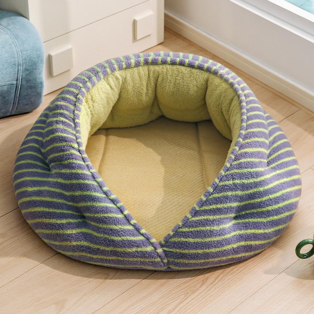 Warm Plush Dog Bed for Small Dogs Thickened Teddy Puppy Cave House Bed Comfortable All Season