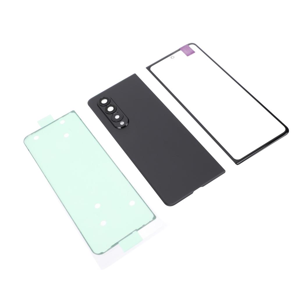 Back Glass Cover Replacement Housing Door and Front Outer Lens Glass Screen Replacement for Fold 3 5G F926 Pre Installed Camera Lens Adhesive