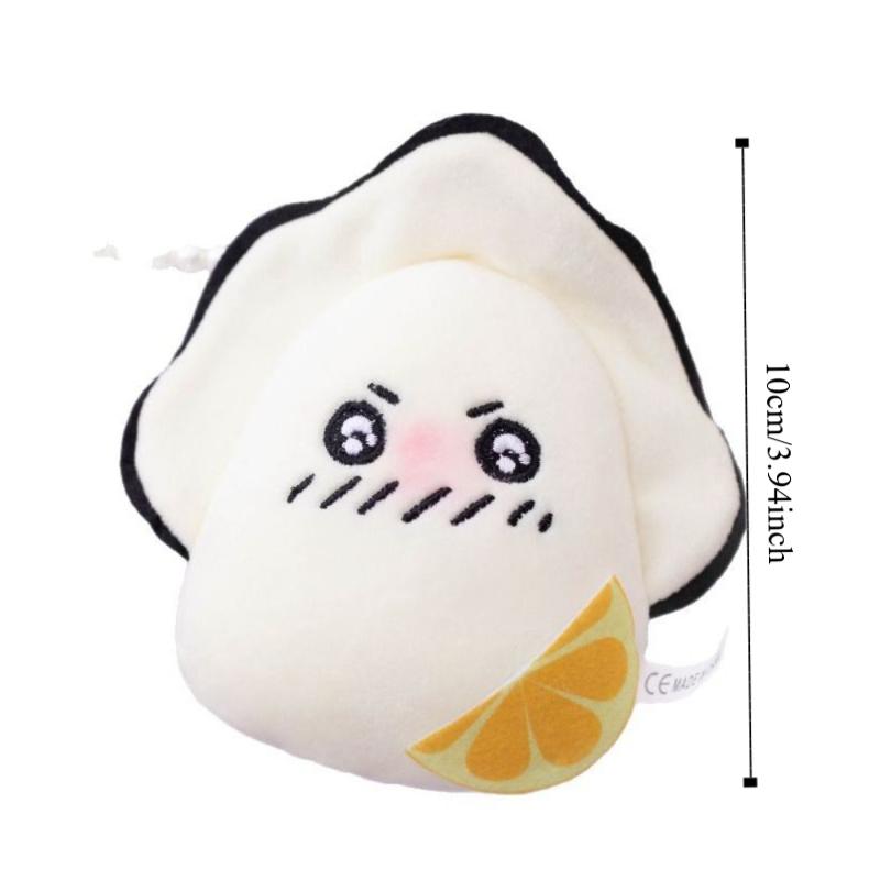 with Pearl Chain Oysters Pendant Doll 10cm Size Oysters Plush Pendant  Keychain Decor