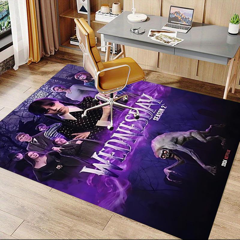 

1pc Wednesday Season 2 Carpet Anti Slip Polyester Floor Mat for office.Bedroom 160cm by 200cm