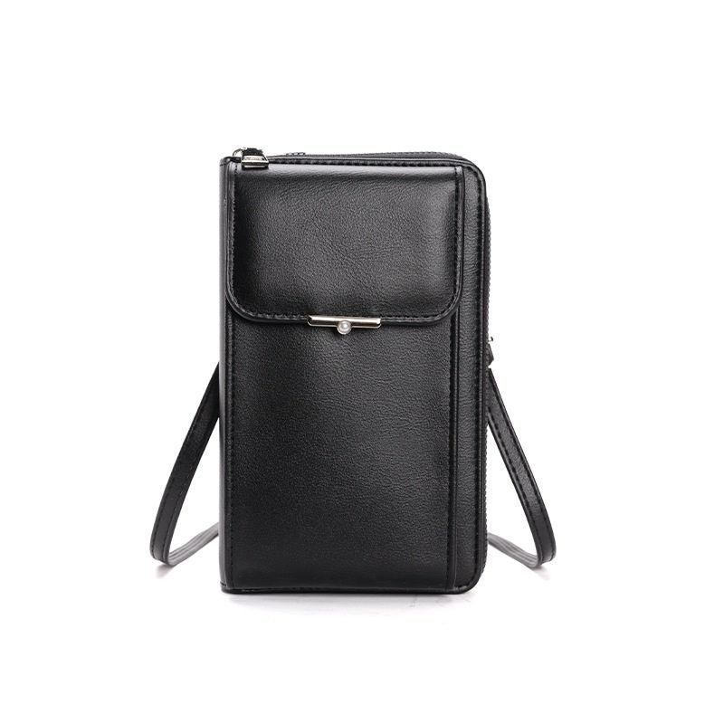 Dámská móda Tašky na telefon PU kůže Taška přes rameno Klasické crossbody messenger tašky Peněženka na zip