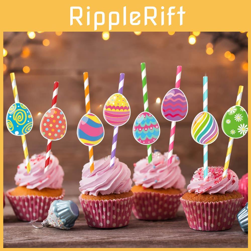 Egg Easter Decor Supplies Set For Party Venue Decoration And Plugin Cake