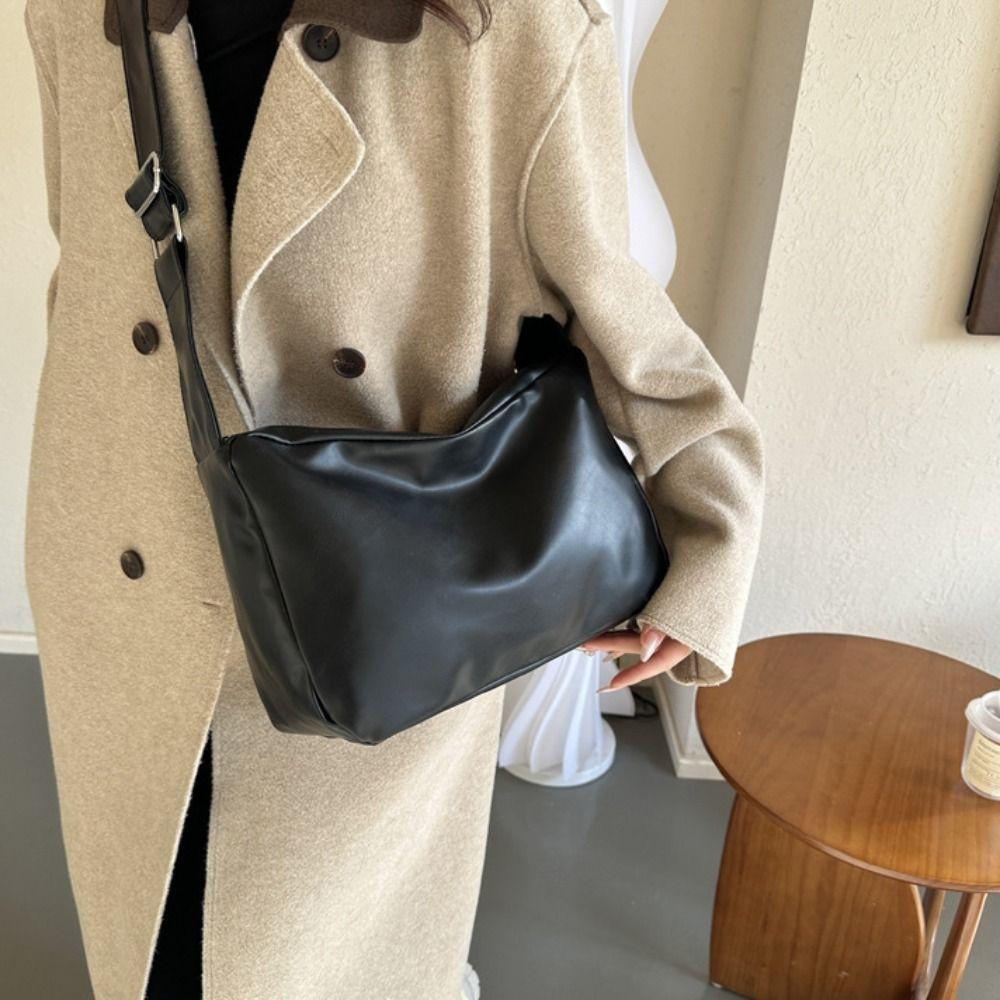 PU Leather Shoulder Bag Women Portable Ladies Tote Bag Fashion Casual Crossbody Bag  Girl