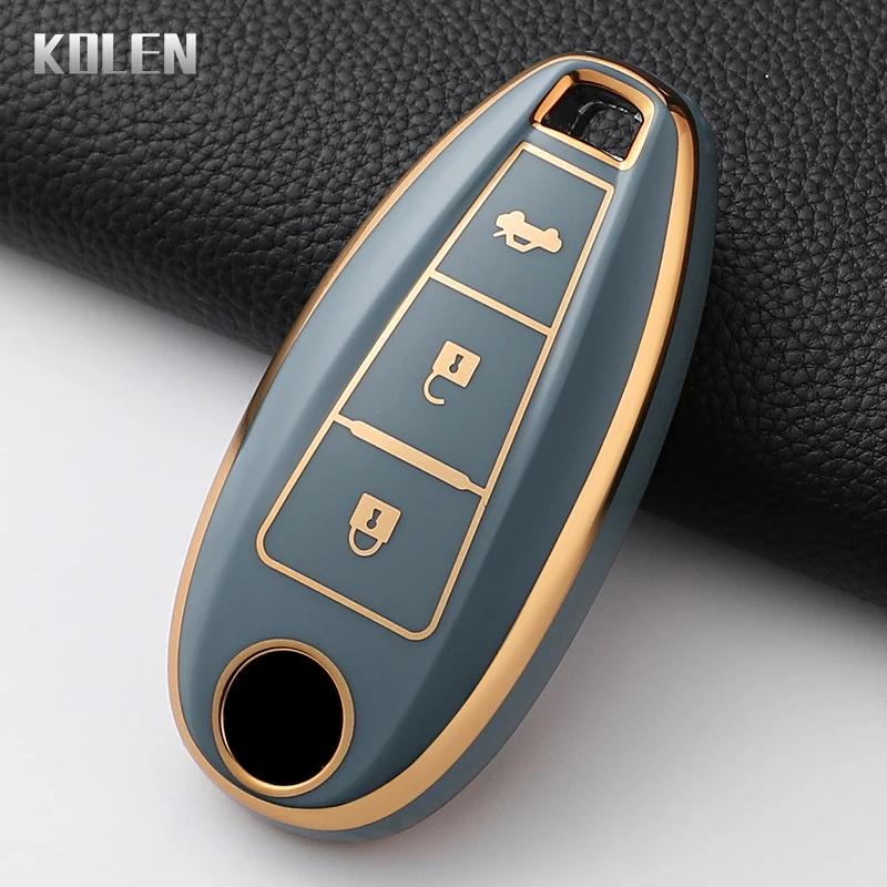 Fashion Tpu Car Key Case Cover For Suzuki Vitara Swift Ignis Kizashi Sx4 Baleno Ertiga Samurai S-Cross Protected Keychain Shell
