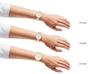 ARNE JACOBSEN ROMAN 53311-1631, 34mm, Nordic Design, Water Resistant (Quiet Design with No Second Hand), White with Rose Gold Bracelet