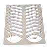 Eyebrow Lip Stencils Brushed Silver Thickened Stainless Steel Reusable Eyebrow Practice Template Makeup Shaper