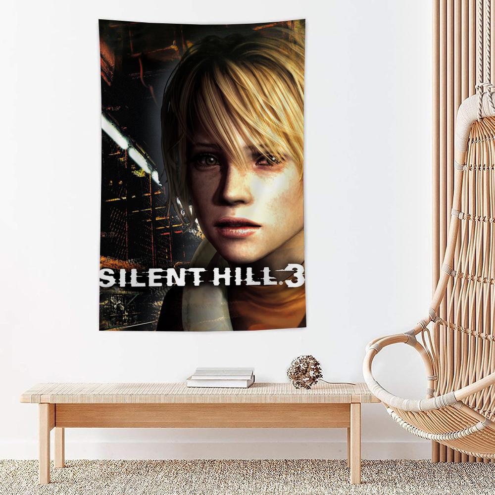 Game SSilent Hill Tapestry Microfiber Wall Hanging For Bedroom Living Room Decor Outdoor Festival Garden Bar Background