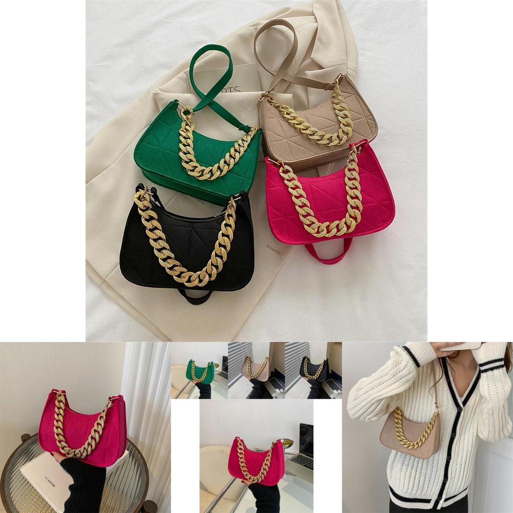 Stylish 2023 Summer Fashion Women's Vintage Chain Crossbody Shoulder Bag For Trendy Everyday Use