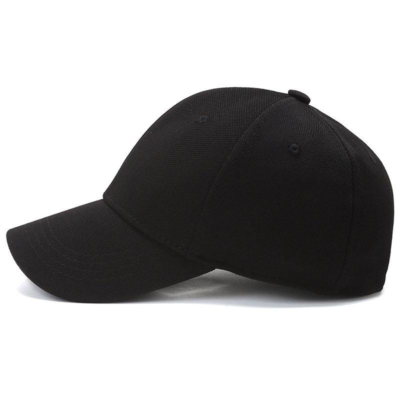 After spring and autumn, sealed big head circumference hat men's baseball cap breathable cap solid color sun hat short brim outdoor hat