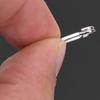100PCS Stainless Steel Fishing Snap Clips Interlock Buckle Leader Lure Hooks  Sea Fish Bass Fishing