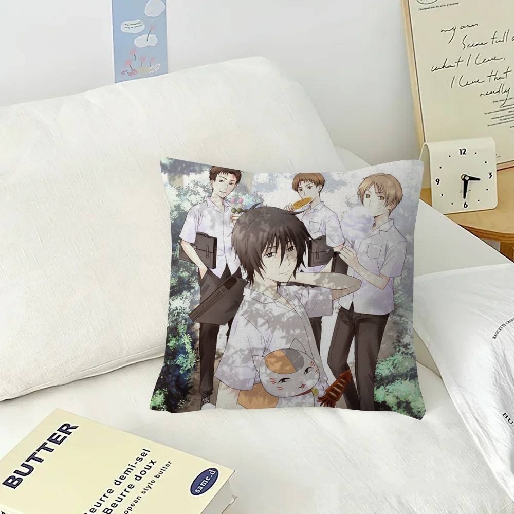 Anime N-Natsumes B-Book Of F-Friends  Pillow Gift Home Office Decoration Bedroom Sofa Car Cushion Cover Case 45x45
