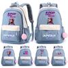 Anime Net Cute K-Pop Printed Backpack for Teenger Student Girl Boy Schoolbag Bookbag Kid Gift Women Large Capacity Waterproof Travel Bag Mochila