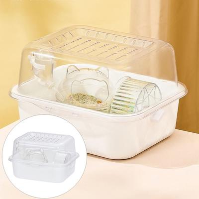 Convenient Large Space Hamster Cage Breathable Ventilation Small Animal Carrying Cage Sturdy Pet House