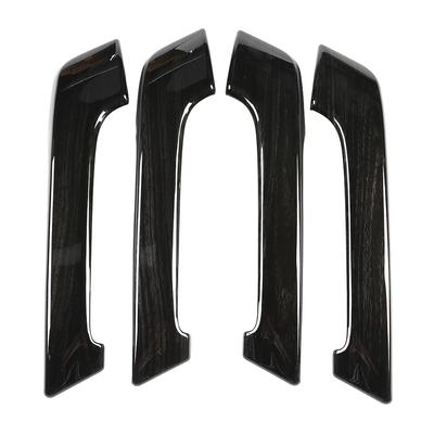 4 piezas Cubierta Embellecedora de Manija de Puerta Interior con Veta de Madera Negra para Toyota Prado 20102018