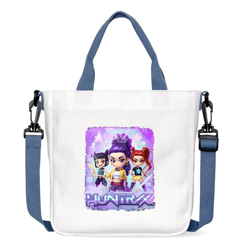 Anime Cartoon Print Office Worker Commuter Portable Messenger Bag Student Large Capacity Casual Handbag