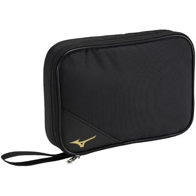 Mizuno Table Tennis Soft Case for 2 Clubs Center 83JD3510 (with Cover) Black/Gold