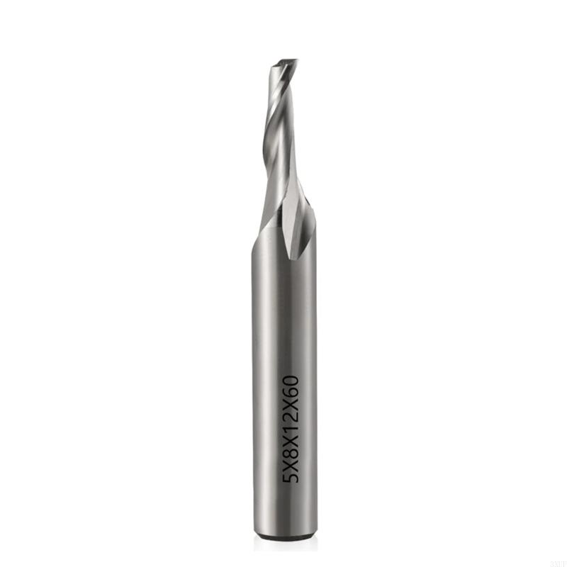 

Highly Speed Steel Single Flute End Mill Cutter For Aluminum Routings Highly Speed Steel Cutter Metal Cutting Tool 5X8X12X60