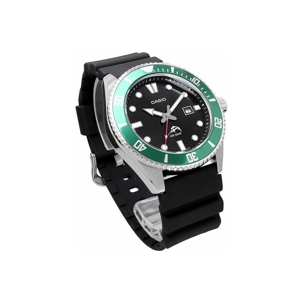 Casio Orologio Subacqueo Standard Series Swordfish 200m Impermeabile Movimento al Quarzo Luminoso Cinturino in Resina Acciaio Inossidabile Orologi da Uomo Nero MDV-106B-1A3VCF