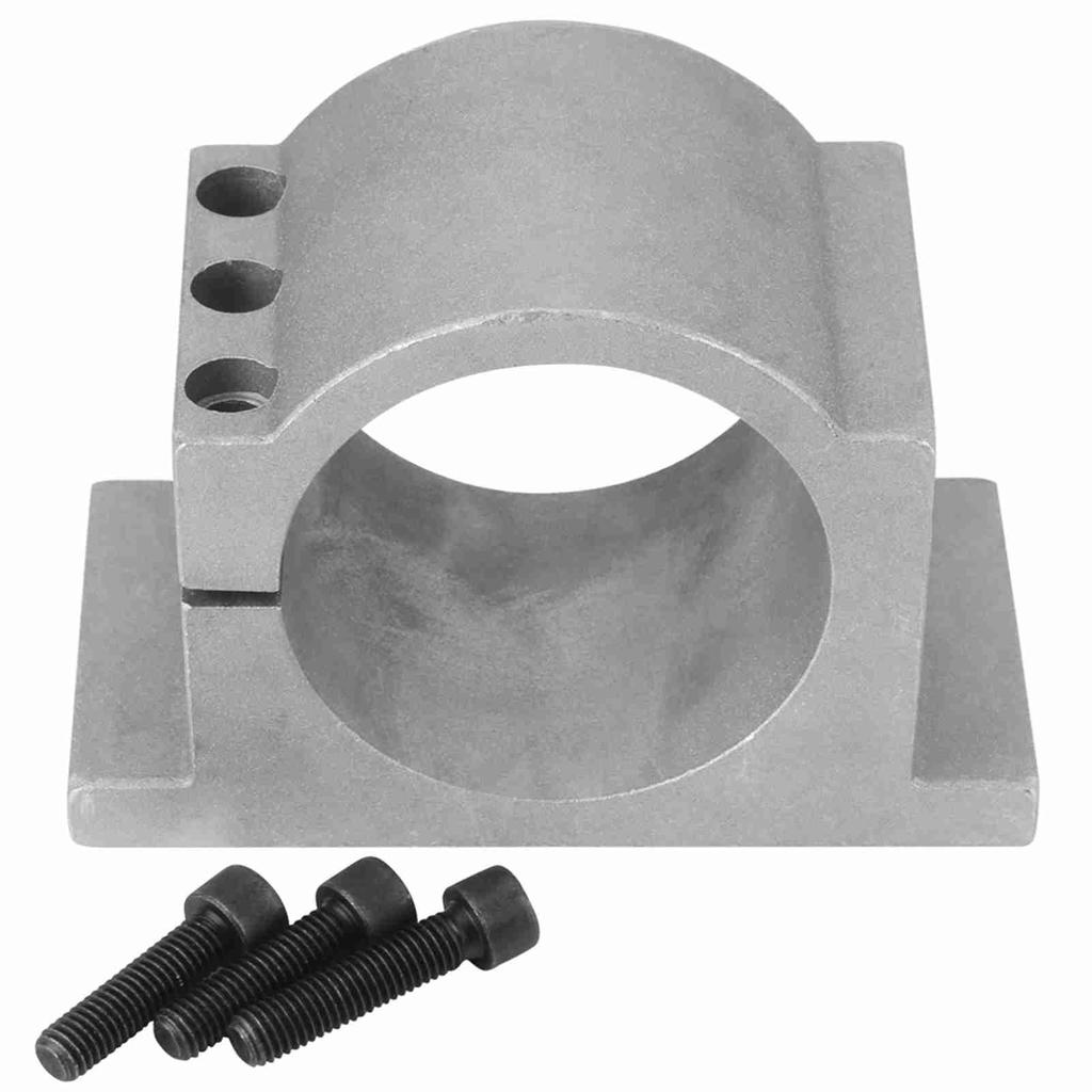 80mm Diameter Aluminum CNC Spindle Motor Mount Bracket Clamp with Screws(80mm)