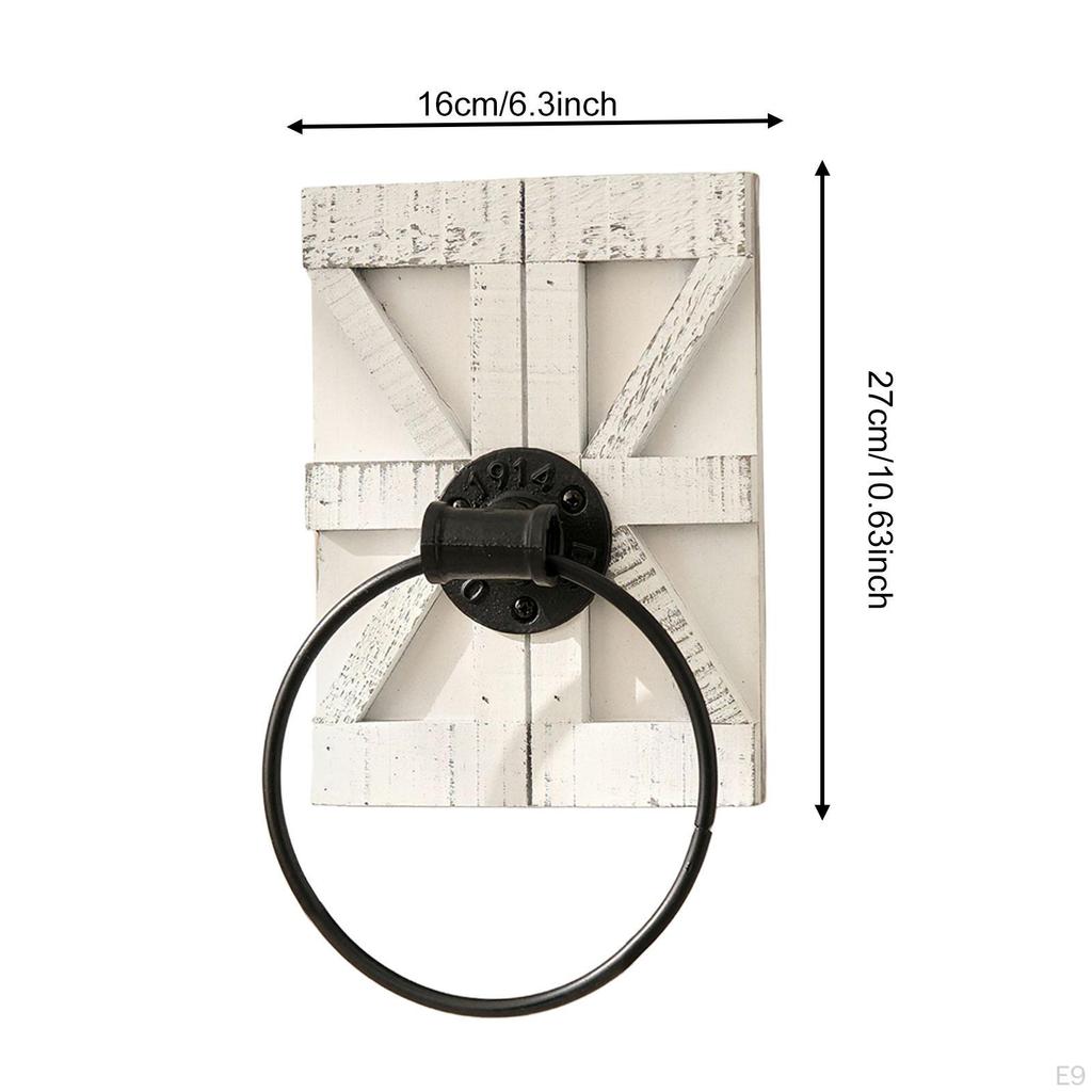 Towel Wall Mount Decorative Retro Accessories Bar Easy Installation for Kitchen Entrance