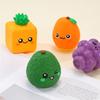 Squeaky Fruit Dog Toy Latex Dog Chew Toy Cute Fruit Shape Puppy Teething Toy for Small Medium Dogs Teeth Cleaning