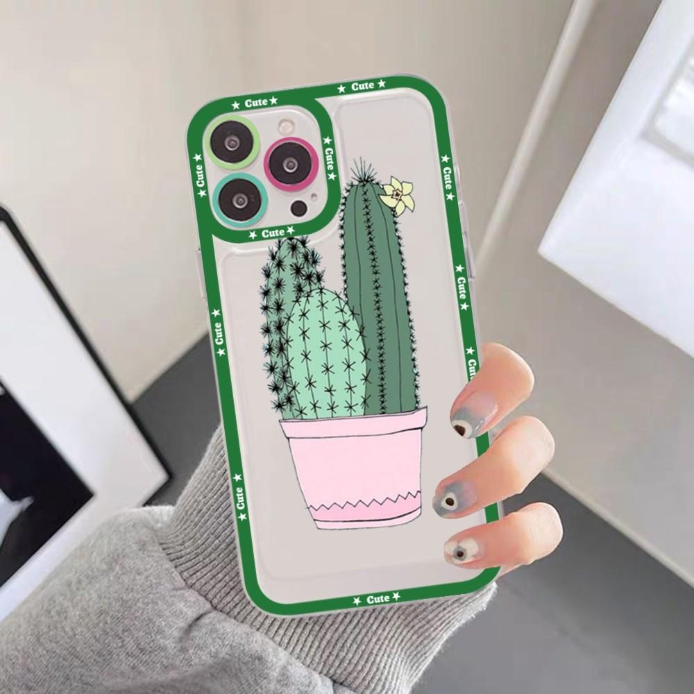 Cartoon Art Summer Cactus Phone Case For Samsung A 10 20 30 70 13 21 32 72 22 51 52 53 71 73 32 4g 32 5g Fundas